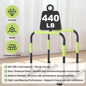 Adjustable Dip Station and Parallel Bars for Home Gym Training and Powerlifting