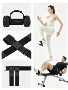 Adjustable Dumbbell Ankle Strap with Soft Cushion Polyester Weight Lifting Foot Holder