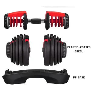 Adjustable Dumbbell Pair 24kg 40kg for Home Gym