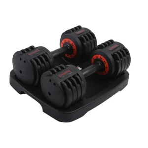 Adjustable Dumbbell Set 11.3KG 25LBS, Iron and Nylon, Two-Way Weight for Home Gym Training