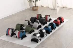 Adjustable Dumbbell Set, 16-43kg, 2kg/4kg Increments, Detachable, 50-100lb