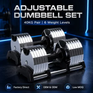 Adjustable Dumbbell Set, 20-40 kg, Strength Training