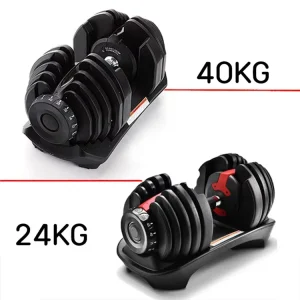 Adjustable Dumbbell Set 40 kg / 90 lb and 24 kg / 52.5 lb