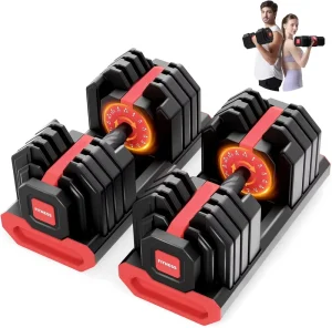 Adjustable Dumbbell Set Weight Exercises Home Gym Workout Equipment Full Body Training