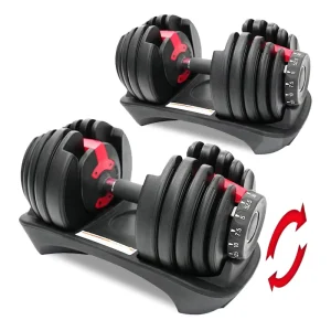 Adjustable Dumbbell Set for Strength Training and Weightlifting
