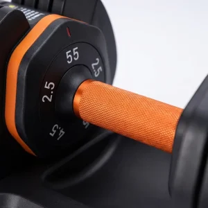 Adjustable Dumbbell Set with 5 Weight Levels Cast Iron Plates Anti-Slip Handle and Stable Base for Home Gym Strength Training