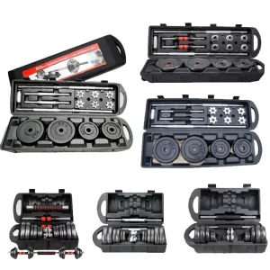 Adjustable Dumbbell Set with Anti-Slip Textured Handle for Home Gym