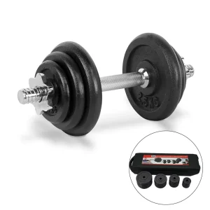 Adjustable Dumbbell Set with Carry Case Durable Free Weights for Home Gym Strength Training Fitness Workouts