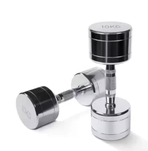 Adjustable Dumbbell with Rubber Coating, Non-Slip, for Muscle Building and Fitness Training