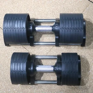 Adjustable Dumbbells Rack Set Rubber Coated