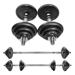 Adjustable Dumbbells and Barbells Set for Men Cast Iron 10kg Commercial Grade Dumbbell