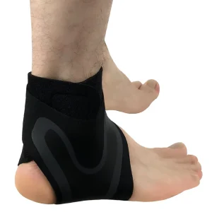 Adjustable Elastic Neoprene Ankle Brace Breathable Sports Wrap Protector
