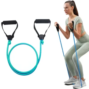 Adjustable Elastic Toning Tube Resistance Bands for Home Workouts