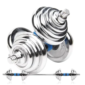 Adjustable Electroplated Solid Cast Iron Dumbbells Heavy Duty Home Gym Workout Equipment for Men