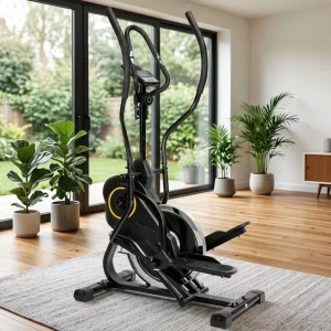 Adjustable Elliptical Machine Stable Smooth Elliptical Workout Machine for All Age Family Fitness