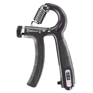 Adjustable Finger Strength Hand Grip 5-60 kg with Metal and Silicone Construction for Arm Training