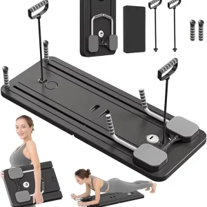 Adjustable Foldable Multifunctional Pilates Board for Home Push-Up and Fitness Training
