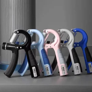 Adjustable Forearm Hand Grip Strengthener with Counter
