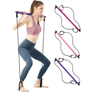 Adjustable Gym Stick for Bodybuilding Yoga Pilates Strength Training