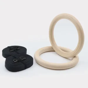 Adjustable Gymnastic Ring for Kids Anti-slip Training Suspension Trainer with Long Belt and Adjustable Buckle
