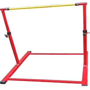 Adjustable Gymnastics Pull-Up Bar 1.3m Height Anti-Slip Grip Eco-Friendly Iron