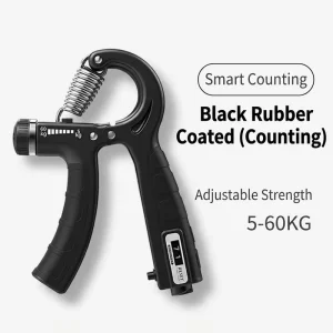 Adjustable Hand Grip Strengthener With Counter, 5-60 Kilograms, Rock Climbing Crimp Training