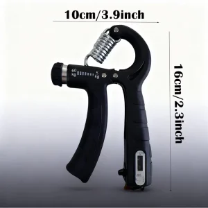 Adjustable Hand Gripper with Rep Counter, Wrist and Forearm Exercise Tool for Rock Climbers and Weight Lifters