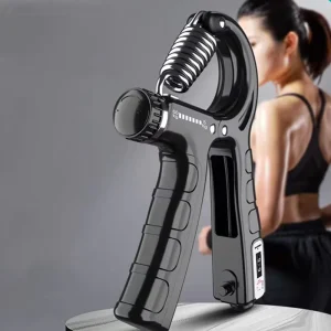 Adjustable Hand Grips Lightweight Portable Finger Training Gym Equipment with Number Display for Home Use