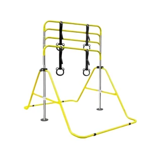 Adjustable-Height Folding Horizontal Gymnastics Bars, Portable, Junior