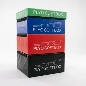 Adjustable-Height Soft Plyometric Jump Box Set Anti-Slip for Gym and Home Fitness