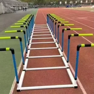 Adjustable-Height Soft-Style Track and Field Training Hurdles, Detachable Yellow Iron