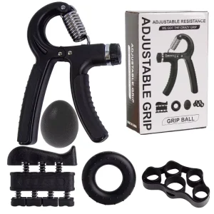 Adjustable High-Resistance Hand Gripper Set with Crank Handle for Forearm Exercise