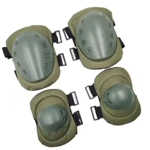 Adjustable Hook-and-Loop Wear-Resistant 4-Piece Tactical Knee and Elbow Pads