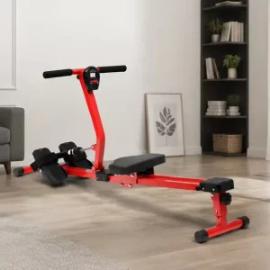 Adjustable Hydraulic Rowing Machine Home Gym 120kg Load Full Body Workout Quiet Rower