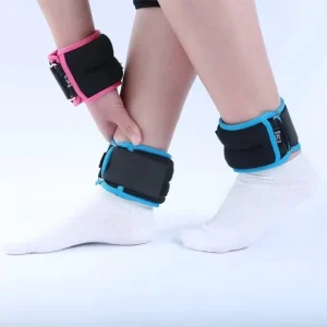 Adjustable Iron Ankle and Wrist Weights for Exercise, Running, Training, and Fitness