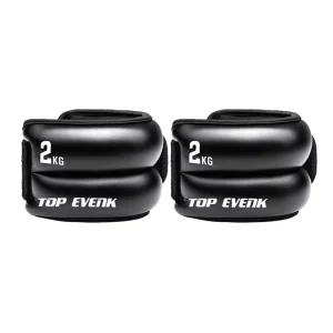 Adjustable Iron Sand PU Leather Wrist and Ankle Weights for Exercise, Running and Physical Therapy