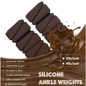 Adjustable Iron and Silicone Magnetic Ankle and Wrist Weights for Bodybuilding and Fitness