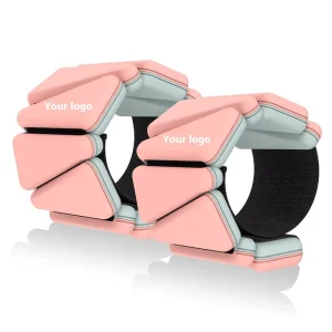 Adjustable Iron and Silicone Wrist and Ankle Weights for Strength Training with Customized Color