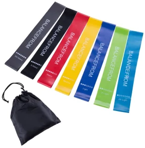 Adjustable Length Exercise Band with Handles for Upper Lower Body Toning