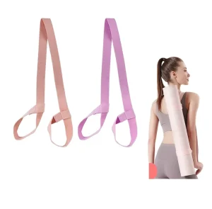 Adjustable Length Yoga Mat Carrier Strap for Pilates, Polyester/Cotton