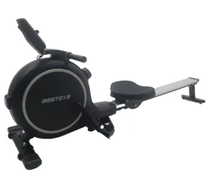 Adjustable Magnetic Resistance Belt Drive Rowing Machine, 3KG Flywheel, Aluminum Sliding Tube, 120KG Capacity, EN957