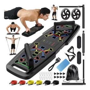 Adjustable Multifunctional Gym Portable Exercise Equipment Power Training Exercise Foldable Push Board Fitness Push Board 20 1