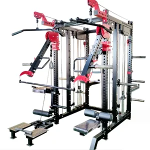 Adjustable Multifunctional Strength Training Station Squat Power Rack Cage Smith Machine