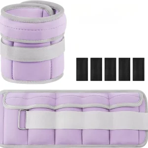 Adjustable Neoprene Ankle Weight Set 1.5-5 lb for Arms and Legs