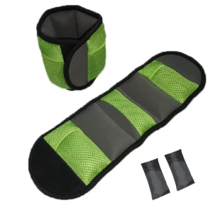 Adjustable Neoprene Ankle Weights 2 LB with Removable Wristband