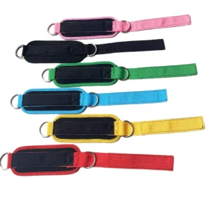 Adjustable Neoprene Padded Ankle Straps for Cable Machines and Gym Workouts