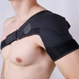 Adjustable Neoprene Shoulder Support Brace with Ice Pack Pocket Compression Wrap