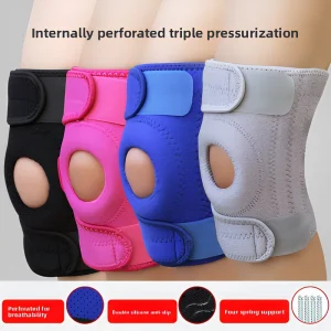 Adjustable Neoprene Spring Knee Brace Stabilizer Support for Lightweight Breathable Gym Sports Mountaineering Kneepad Protection