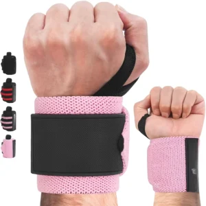 Adjustable Neoprene Weight Lifting Wrist Wraps with Cover Pad