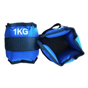 Adjustable Neoprene Wrist and Ankle Weights 1 kg per Pair with Iron Sand Bag